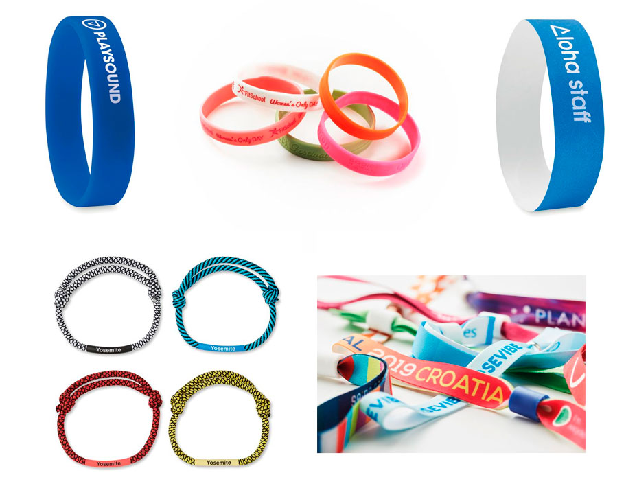 Regalos publicitarios en carnaval - pulseras Grupo Iberoa