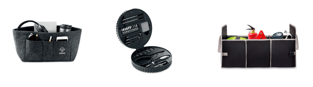organizador coche y set herramientas para el coche - Grupo Iberoa
