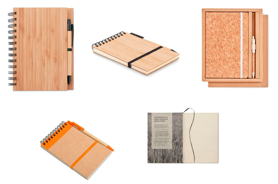 merchandising ecológico para eventos - libretas Grupo Iberoa