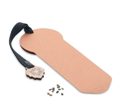 marca páginas con semillas de pino, regalos plantables Grupo Iberoa