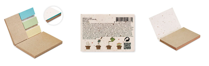 regalos plantables - bloc de notas con semillas Grupo Iberoa