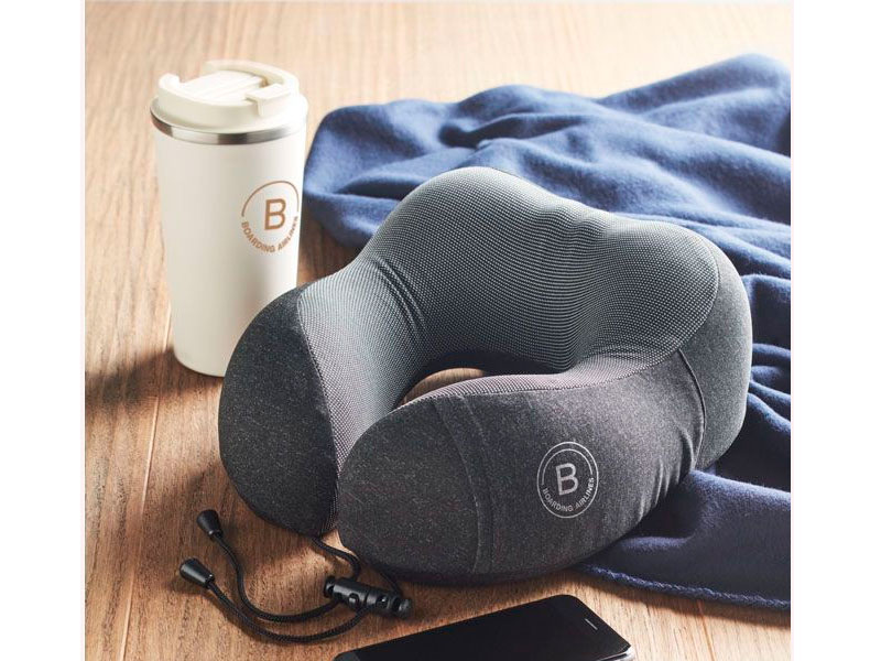 Almohadas de viaje inflables promocionales con Grupo Iberoa